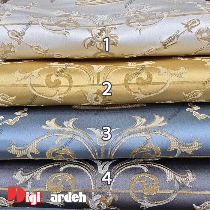 خرید اینترنتی پارچه پرده ای طرح دار ساتن ترک از دیجی پرده