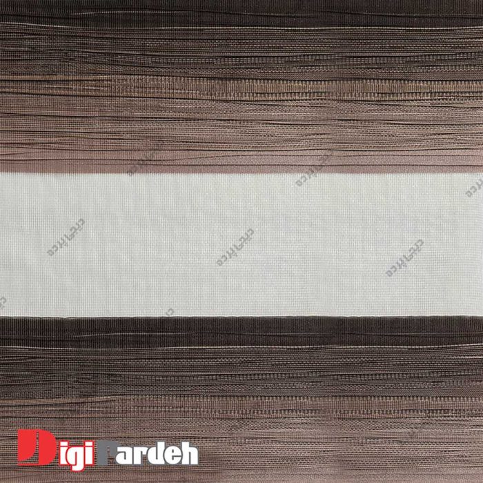 خرید اینترنتی پرده زبرا نسکافه ای - قهوه ای برای آشپزخانه، اتاق خواب،پذیرایی از دیجی پرده