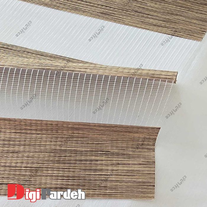 خرید اینترنتی پرده زبرا قهوه ای تیره برای آشپزخانه، اتاق خواب،پذیرایی از دیجی پرده