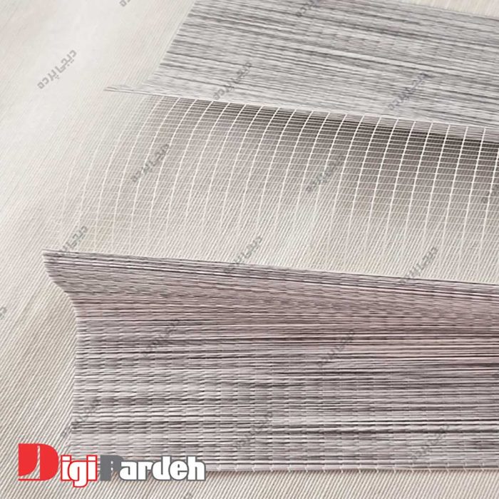 خرید اینترنتی پرده زبرا طوسی -نقره ای برای آشپزخانه، اتاق خواب،پذیرایی از دیجی پرده