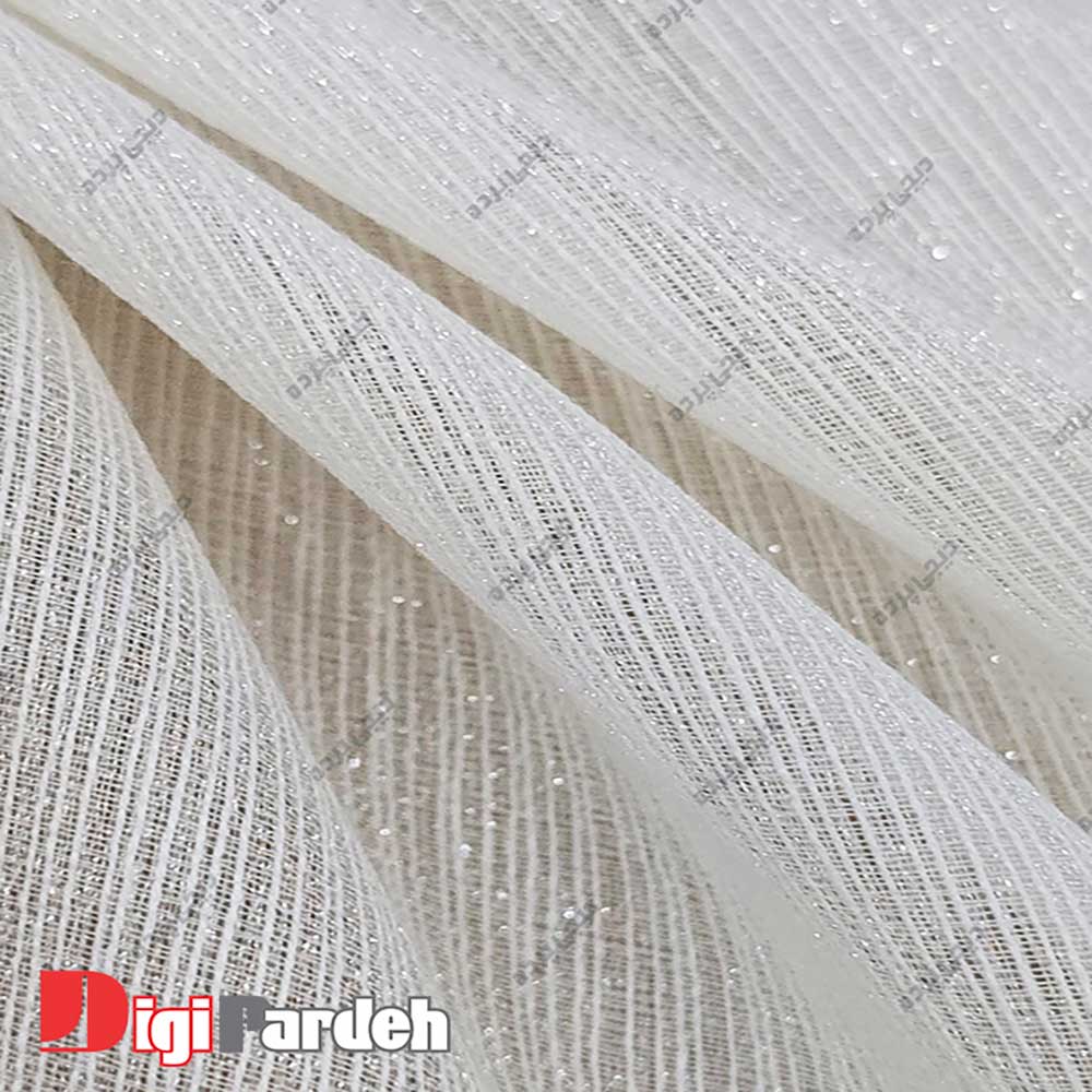 خرید اینترنتی پارچه پرده تور سفید براق از دیجی پرده