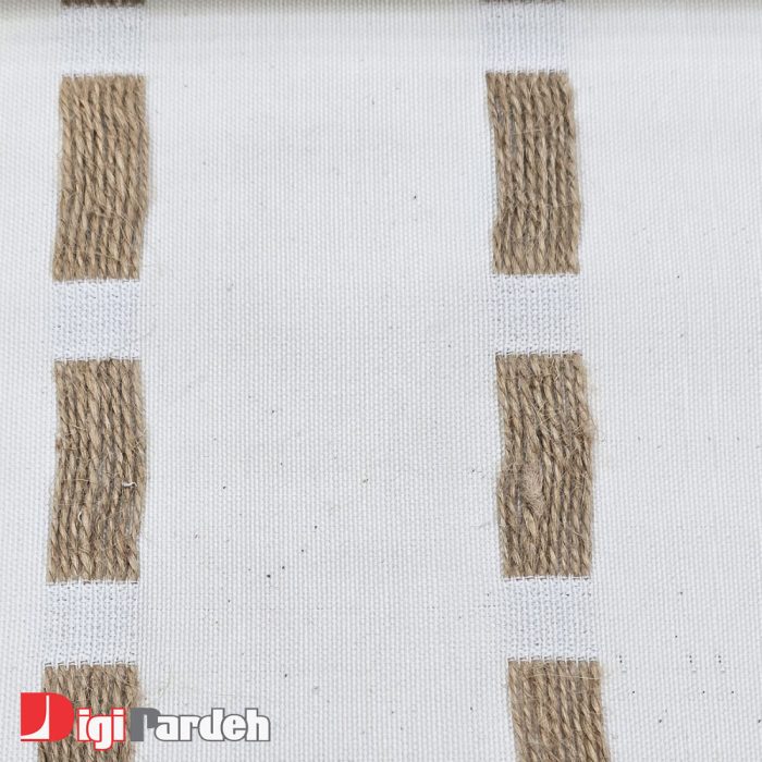 قیمت پارچه پرده ای کتان ترک سفید طرح دار مناسب اتاق خواب، آشپزخانه و پذیرایی از دیجی پرده