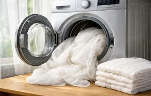 شستن پرده در ماشین لباسشویی